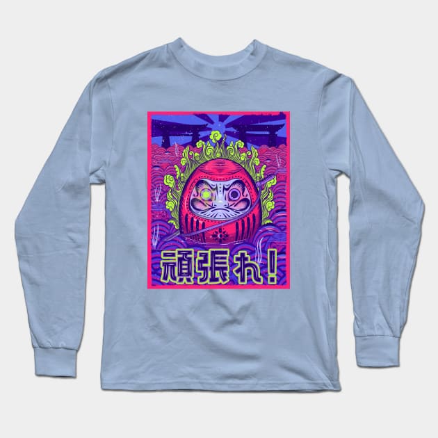 Daruma Long Sleeve T-Shirt by Priscila Floriano